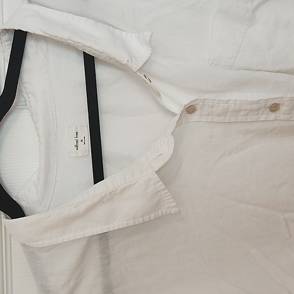 Aritzia Wilfred Free 2XL White Button Down Blouse - Picture 2 of 5